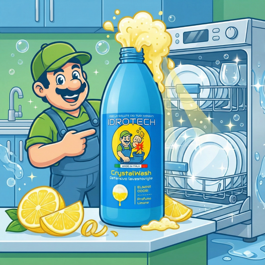 CrystalWash – Detersivo Lavastoviglie in Gel al Limone